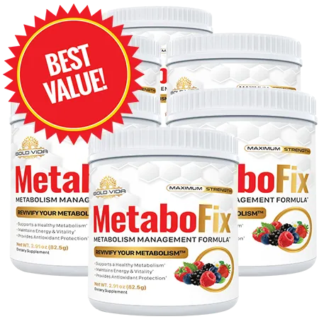 Tub of MetaboFix metabolism management formula